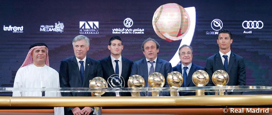 Real Madrid destaca en los Globe Soccer Awards